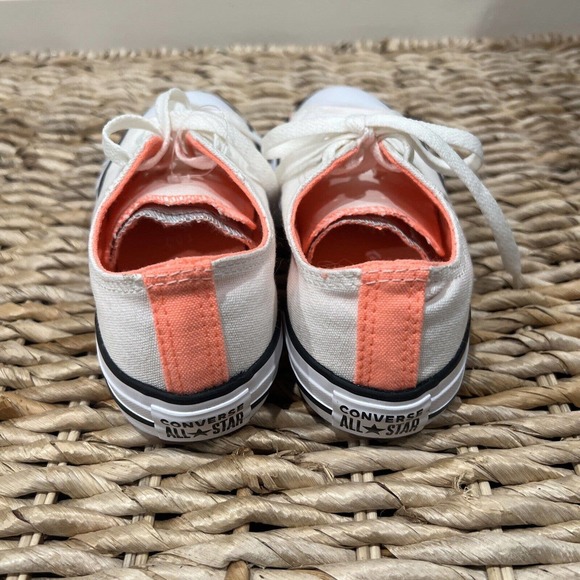 Converse Juniors shoes 4 Chuck Taylor double tongue all star OX‎ Hyper Orange - Picture 8 of 16